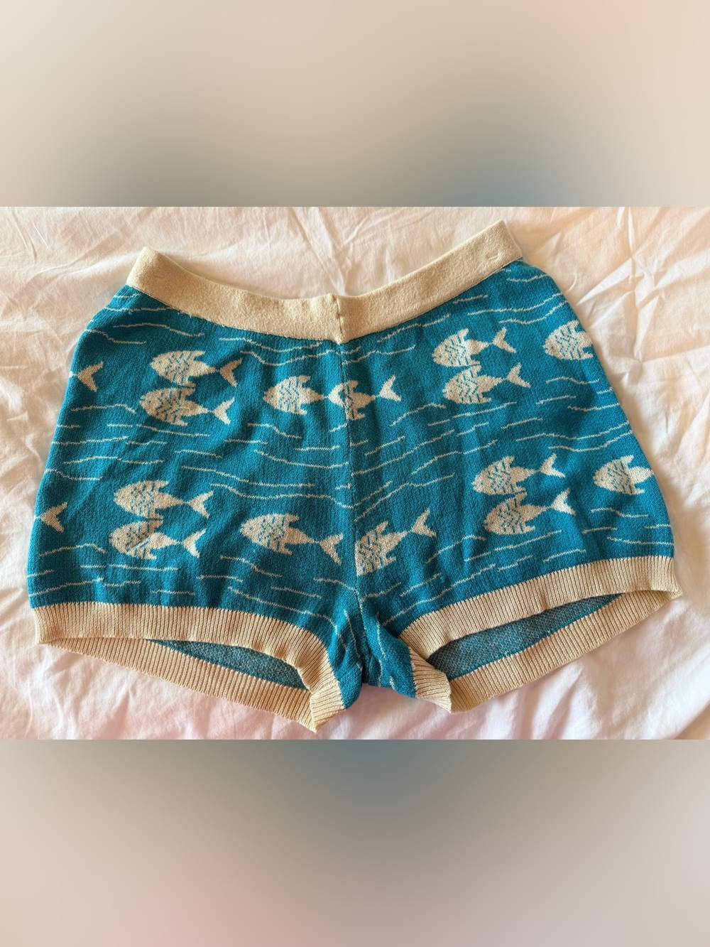Happy Sheep Mini Silk & Cashmere Luxury Knit Shorts- retail $298